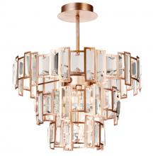  9903C18-5-193 - Quida 5 Light Down Chandelier With Champagne Finish