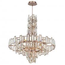  9903P30-18-193 - Quida 18 Light Down Chandelier With Champagne Finish