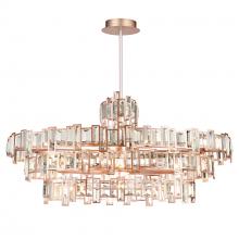 9903P44-21-193 - Quida 21 Light Down Chandelier With Champagne Finish