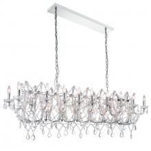  9910P58-24-601 - Aleka 24 Light Candle Chandelier With Chrome Finish