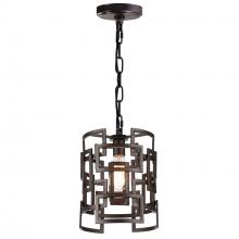 CWI Lighting 9913P10-1-205 - Litani 1 Light Down Chandelier With Brown Finish