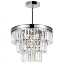 CWI Lighting 9969P18-5-601 - Weiss 5 Light Down Chandelier With Chrome Finish