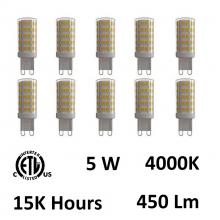  G9K4000-5W-10 - 5 Watt G9 LED Bulb 4000K (Set of 10)