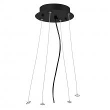 CWI Lighting SK004-101 - Black Round Suspension Kit