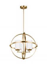  3124603-848 - Alturas contemporary 3-light indoor dimmable ceiling chandelier pendant light in satin brass gold fi