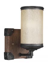  4113301-846 - Dunning contemporary 1-light indoor dimmable bath vanity wall sconce in stardust finish with creme p