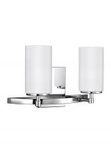  4424602-05 - Alturas contemporary 2-light indoor dimmable bath vanity wall sconce in chrome silver finish with et