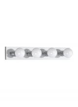  4738-05 - Center Stage traditional 4-light indoor dimmable bath vanity wall sconce in chrome silver finish