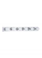  4739-05 - Center Stage traditional 6-light indoor dimmable bath vanity wall sconce in chrome silver finish