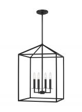  5115004-112 - Perryton transitional 4-light indoor dimmable medium ceiling pendant hanging chandelier light in mid