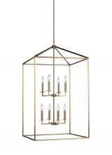  5315008-848 - Perryton transitional 8-light indoor dimmable extra large ceiling pendant hanging chandelier light i
