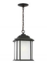  60531-746 - Kent traditional 1-light outdoor exterior ceiling hanging pendant in oxford bronze finish with satin
