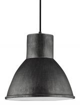  6517401-846 - Division Street contemporary 1-light indoor dimmable ceiling hanging single pendant light in stardus