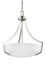  6624503EN3-962 - Hanford traditional 3-light LED indoor dimmable ceiling pendant hanging chandelier pendant light in
