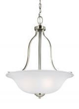  6639003EN3-962 - Emmons traditional 3-light LED indoor dimmable ceiling pendant hanging chandelier pendant light in b