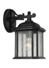  84029-746 - Kent traditional 1-light outdoor exterior small wall lantern sconce in oxford bronze finish with cle