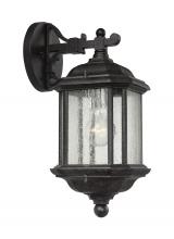  84030-746 - Kent traditional 1-light outdoor exterior medium wall lantern sconce in oxford bronze finish with cl
