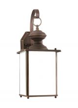  84158D-71 - Jamestowne transitional 1-light large outdoor exterior Dark Sky compliant wall lantern sconce in ant