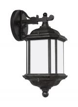 84530-746 - Kent traditional 1-light outdoor exterior medium wall lantern sconce in oxford bronze finish with sa