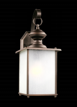  84580-71 - Jamestowne transitional 1-light large outdoor exterior wall lantern in antique bronze finish with fr