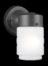  8550001-12 - Outdoor Wall traditional 1-light outdoor exterior wall lantern sconce in black finish with satin etc