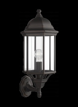  8638701-71 - Sevier traditional 1-light outdoor exterior large uplight outdoor wall lantern sconce in antique bro
