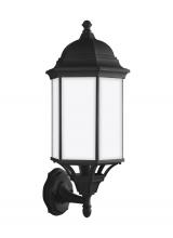  8638751-12 - Sevier traditional 1-light outdoor exterior large uplight outdoor wall lantern sconce in black finis
