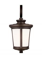  8719301-71 - Eddington modern 1-light outdoor exterior large wall lantern sconce in antique bronze finish with ca