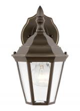  88937-71 - Bakersville traditional 1-light outdoor exterior small wall lantern sconce in antique bronze finish