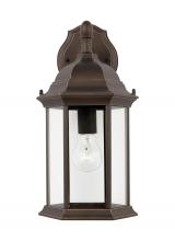  8938701-71 - Sevier traditional 1-light outdoor exterior medium downlight outdoor wall lantern sconce in antique