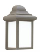  8788-10 - Mullberry Hill traditional 1-light outdoor exterior wall lantern sconce in bronze finish with smooth