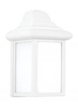 8788-15 - Mullberry Hill traditional 1-light outdoor exterior wall lantern sconce in white finish with smooth
