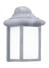  8788-155 - Mullberry Hill traditional 1-light outdoor exterior wall lantern sconce in pewter finish with smooth