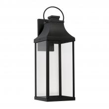  946441BK-GL - 1 Light Outdoor Wall Lantern