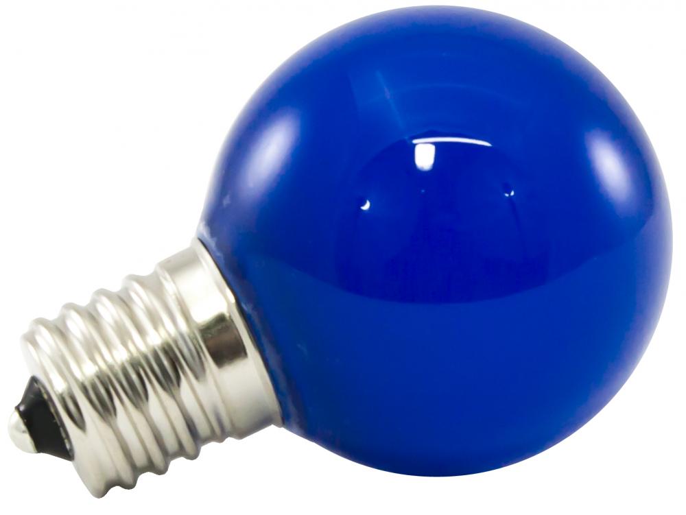 Premium Grade LED Lamp Intermediate Globe, Intermediate base, Frosted Blue Glass, wet location and f