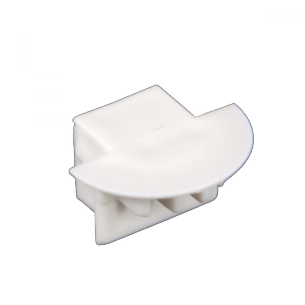 END CAP WITH WIRE FEED HOLE FOR PE-AA2DF, WHITE PLASTIC