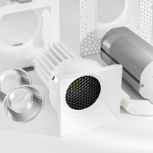 American Lighting RHYM-DL3Q-15-36-THNC-5CCT-WH - RHYME DOWNLIGHT DEEP BAFFLE SQUARE