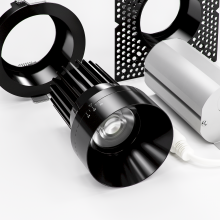 American Lighting RHYM-DL3R-15-2450-ZOM-5CCT-BK - RHYME DOWNLIGHT ZOOM LENS