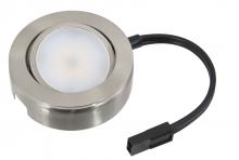  MVP-1-30-NK - MVP LED Puck Light, 120 Volts, 4.3 Watts, 235 Lumens, Nickel, Single Puck Kit with Roll Switch
