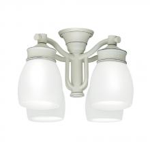  99089 - Outdoor 4 Light Fixture, Cottage White with Cased White glass