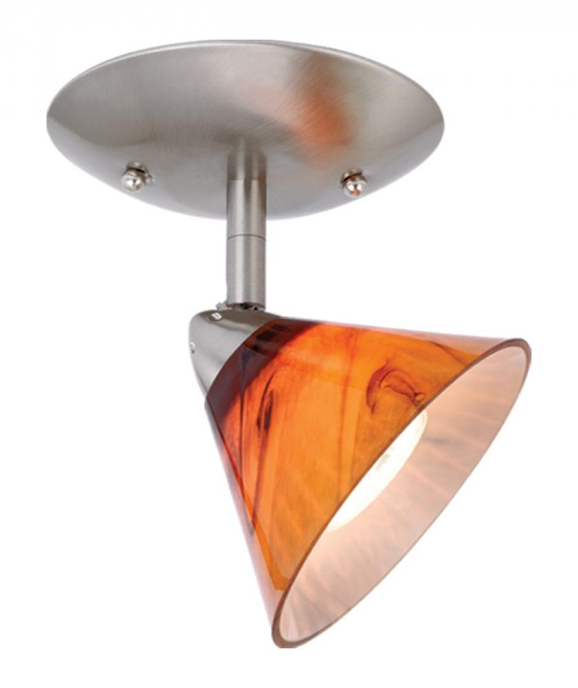 Milano 1L Ceiling Light w/Honey Ripple Glass