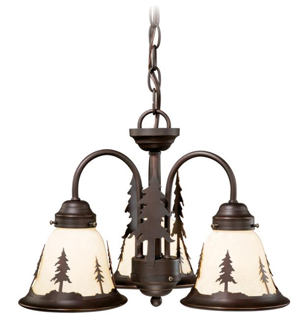 Yosemite 3L LED Tree Fan Kit or Chandelier (Dual Mount) Burnished Bronze