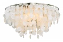  C0118 - Elsa 24-in Flush Mount Ceiling Light Satin Nickel