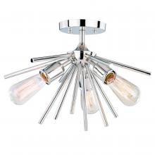  C0163 - Estelle 17-in Semi Flush Ceiling Light Polished Nickel