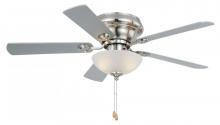  F0023 - Expo 42-in Flush mount Ceiling Fan Satin Nickel