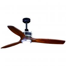  F0057 - Curtiss 52-in LED Ceiling Fan Matte Black and Brushed Silver