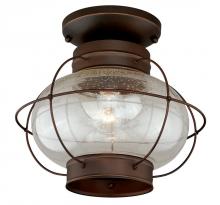 Vaxcel International T0145 - Chatham 13-in Outdoor Semi Flush Mount Ceiling Light Burnished Bronze