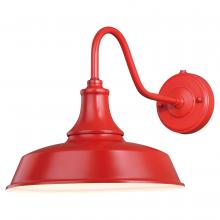  T0487 - Dorado 12-in Outdoor Wall Light Red and White