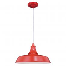  T0489 - Dorado 15-in Outdoor Pendant Red and White