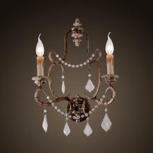  W8049-2S - Ballerina double Sconce w/ rustic Finish